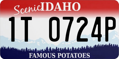 ID license plate 1T0724P