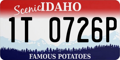 ID license plate 1T0726P