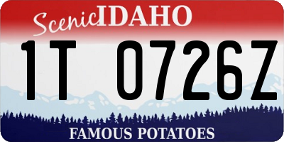ID license plate 1T0726Z