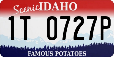 ID license plate 1T0727P