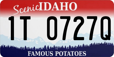 ID license plate 1T0727Q