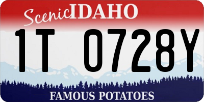 ID license plate 1T0728Y