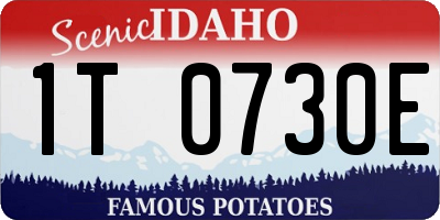 ID license plate 1T0730E