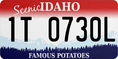 ID license plate 1T0730L
