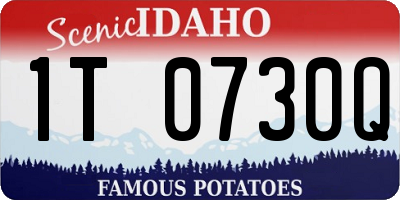 ID license plate 1T0730Q