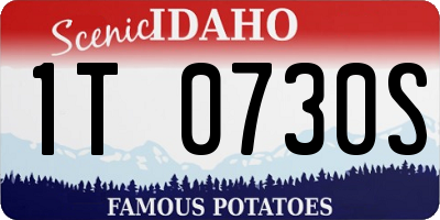 ID license plate 1T0730S