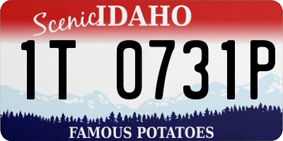 ID license plate 1T0731P