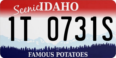ID license plate 1T0731S