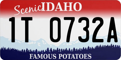 ID license plate 1T0732A
