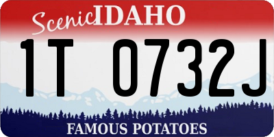ID license plate 1T0732J
