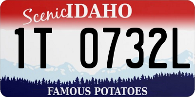 ID license plate 1T0732L