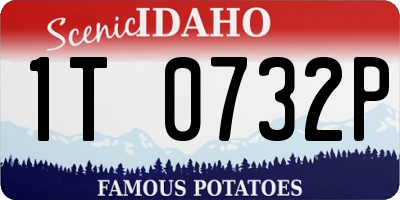 ID license plate 1T0732P