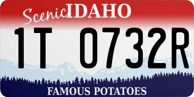 ID license plate 1T0732R