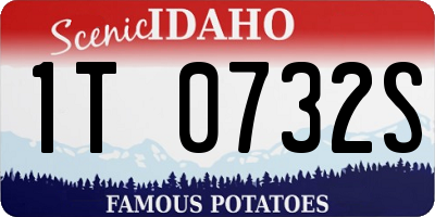 ID license plate 1T0732S
