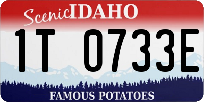 ID license plate 1T0733E