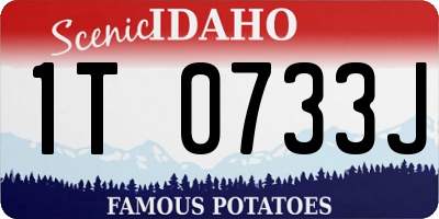ID license plate 1T0733J