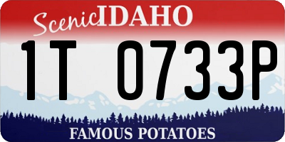 ID license plate 1T0733P
