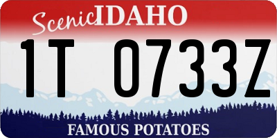 ID license plate 1T0733Z