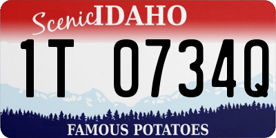 ID license plate 1T0734Q