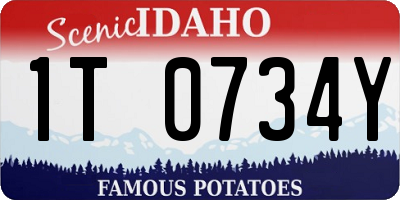 ID license plate 1T0734Y