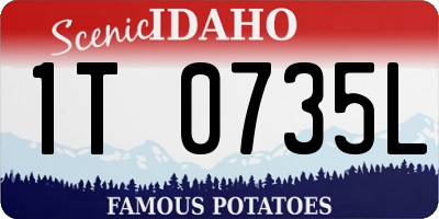 ID license plate 1T0735L