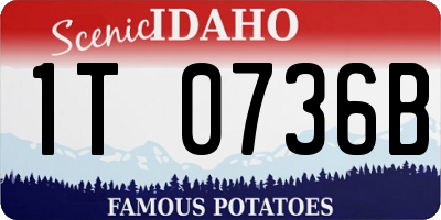ID license plate 1T0736B