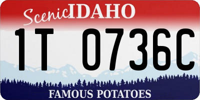 ID license plate 1T0736C