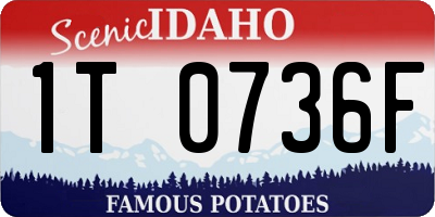 ID license plate 1T0736F