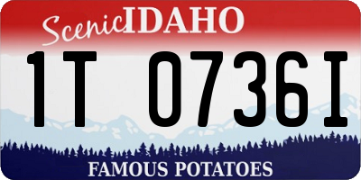 ID license plate 1T0736I