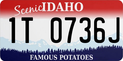ID license plate 1T0736J