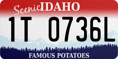 ID license plate 1T0736L