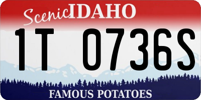 ID license plate 1T0736S