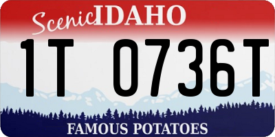 ID license plate 1T0736T