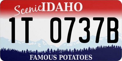 ID license plate 1T0737B