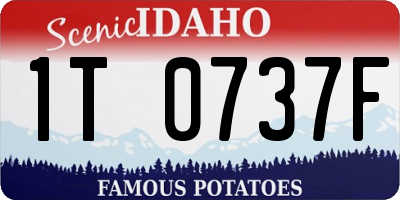 ID license plate 1T0737F