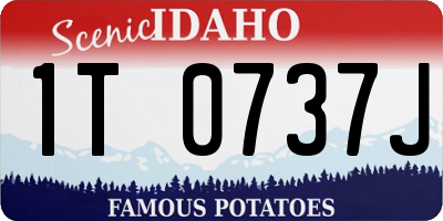 ID license plate 1T0737J