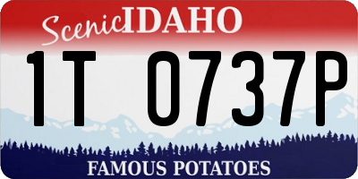 ID license plate 1T0737P