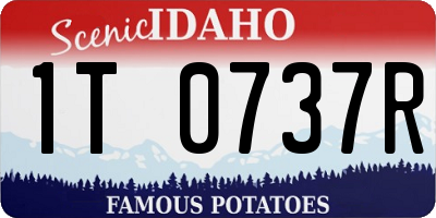 ID license plate 1T0737R