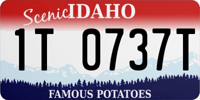 ID license plate 1T0737T