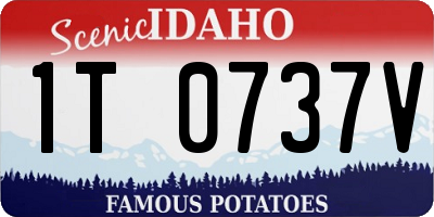 ID license plate 1T0737V