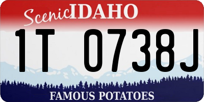 ID license plate 1T0738J