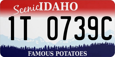 ID license plate 1T0739C