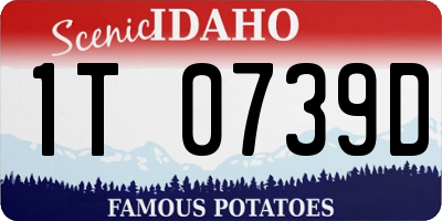 ID license plate 1T0739D