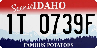 ID license plate 1T0739F