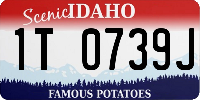 ID license plate 1T0739J