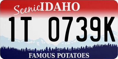 ID license plate 1T0739K