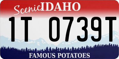 ID license plate 1T0739T