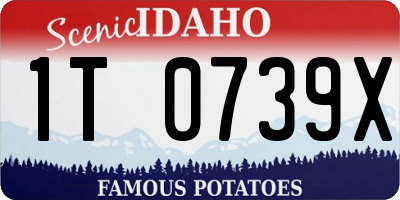 ID license plate 1T0739X