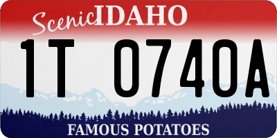 ID license plate 1T0740A