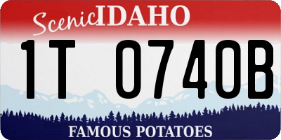 ID license plate 1T0740B